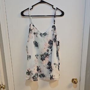 Torrid 1x Floral Camisole in Black and Pink